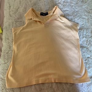 Polo no sleeve collar shirt size small